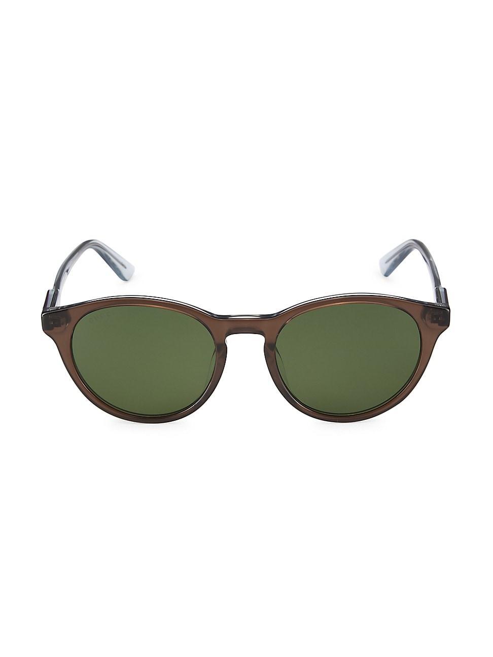 Mens Gucci Logo 52MM Round Sunglasses Product Image