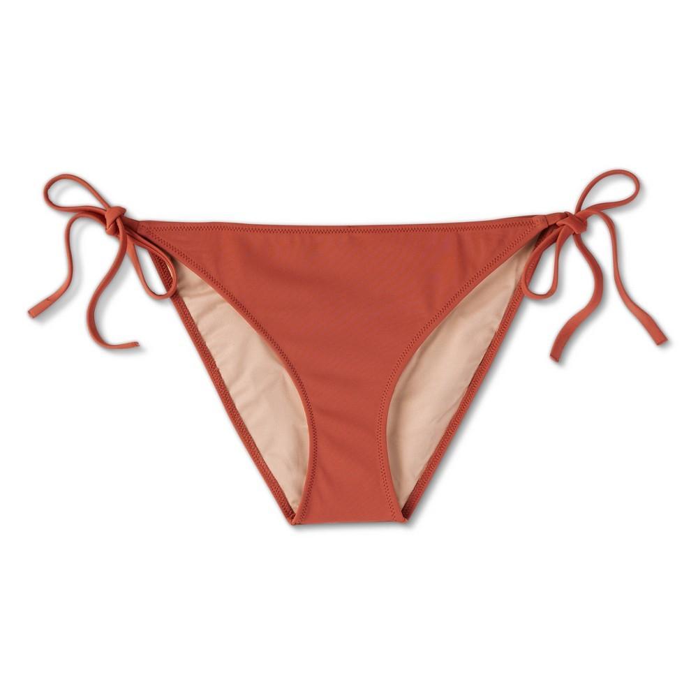 Womens Side-Tie Hipster Bikini Bottom - Shade & Shore Rust XS Product Image