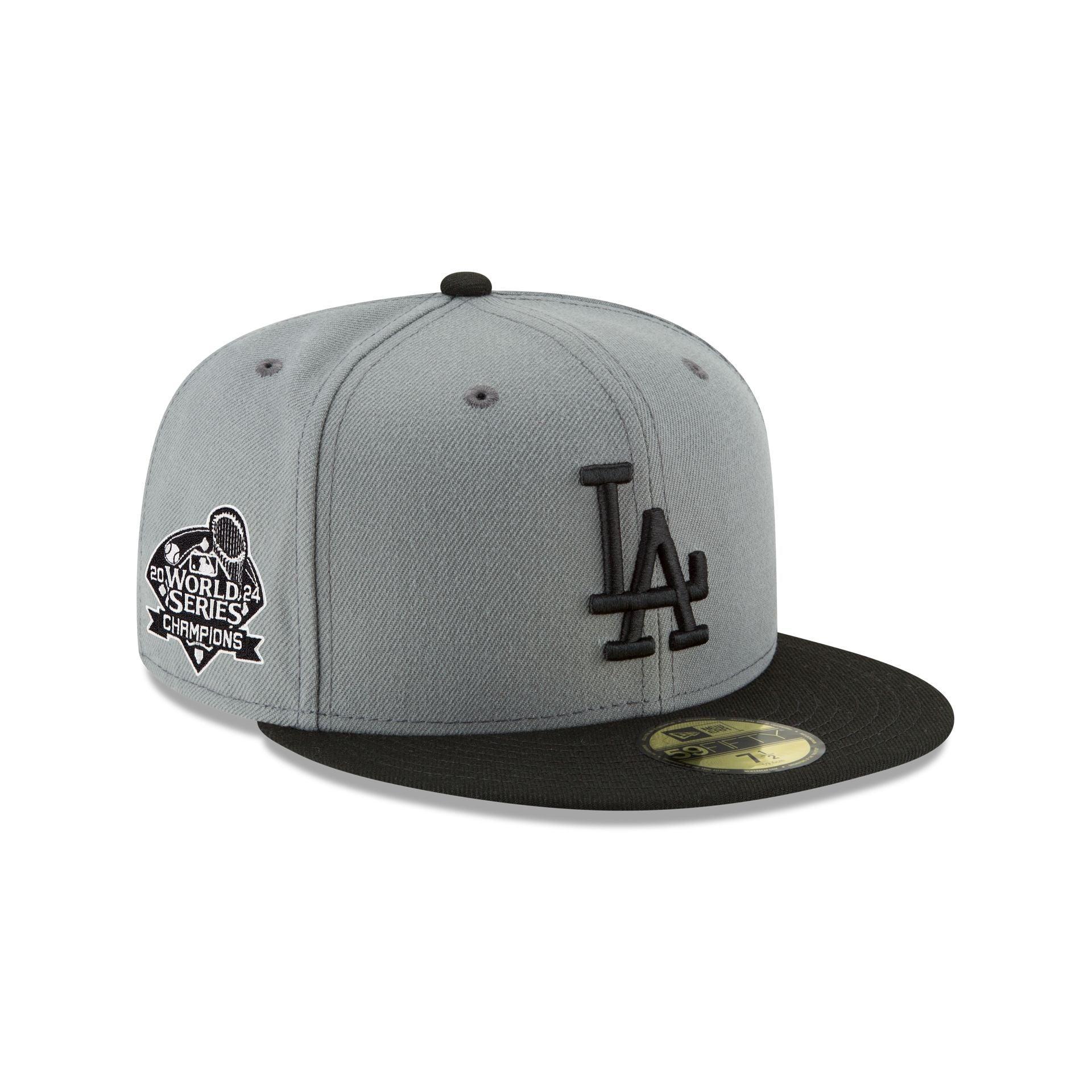 Los Angeles Dodgers World Series Champions Gray 59FIFTY Fitted Hat Male Product Image