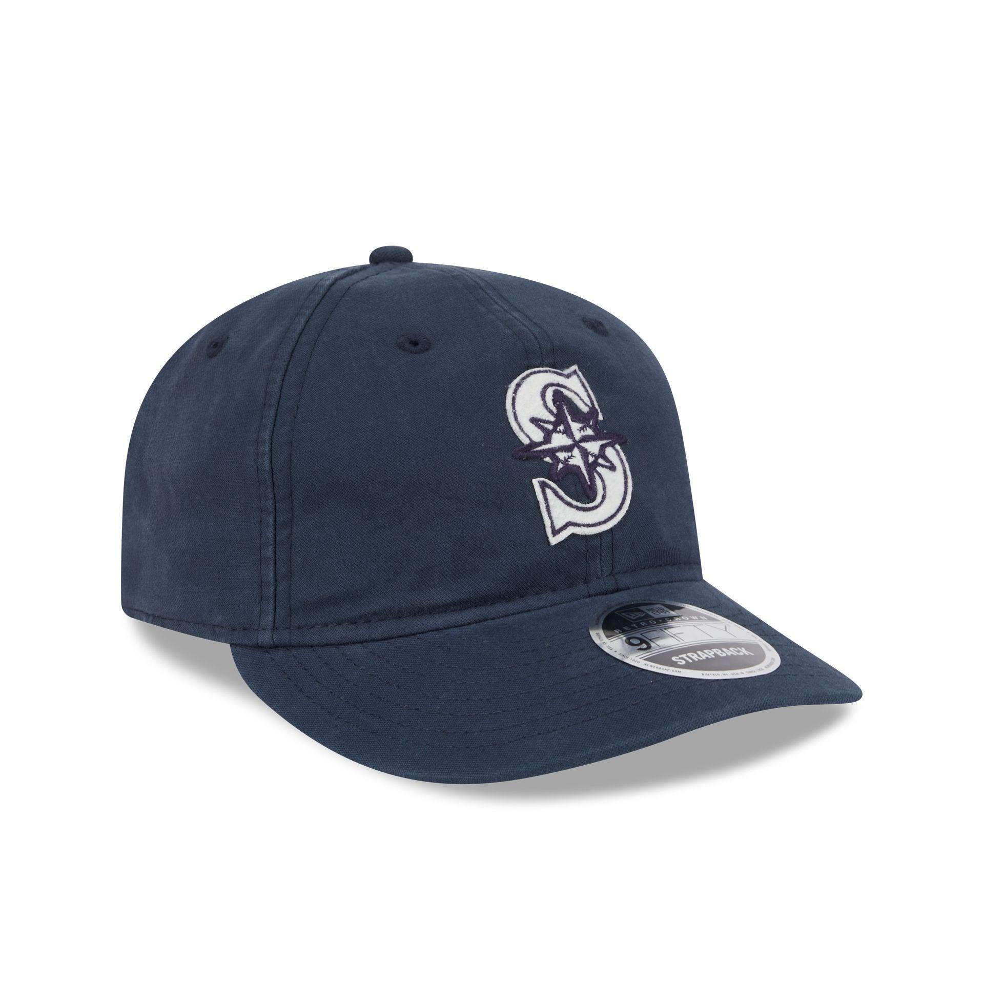 Seattle Mariners Canvas Felt Retro Crown 9FIFTY Adjustable Hat Male Product Image