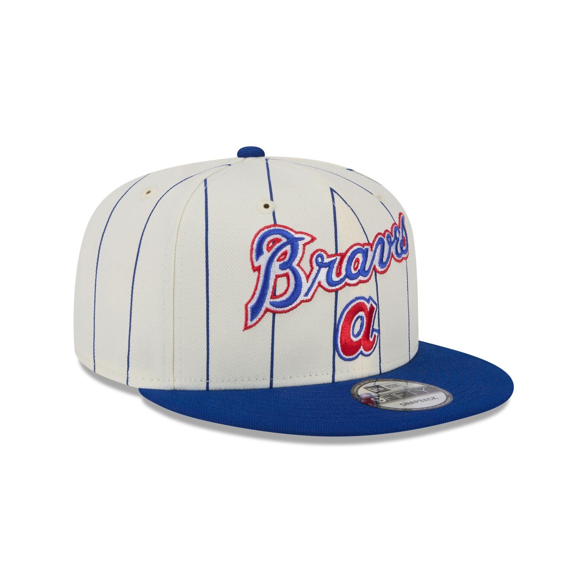 Atlanta Braves Jersey Pinstripe 9FIFTY Snapback Hat Male Product Image