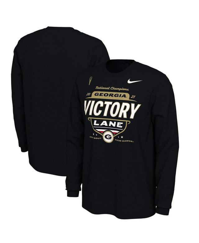 Mens Nike Black Georgia Bulldogs College Football Playoff 2021 National Champions Locker Room Long Sleeve T-shirt Product Image