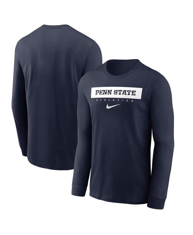 Nike Mens Navy Penn State Nittany Lions 2024 Sideline Legend Performance Long Sleeve T-Shirt Product Image