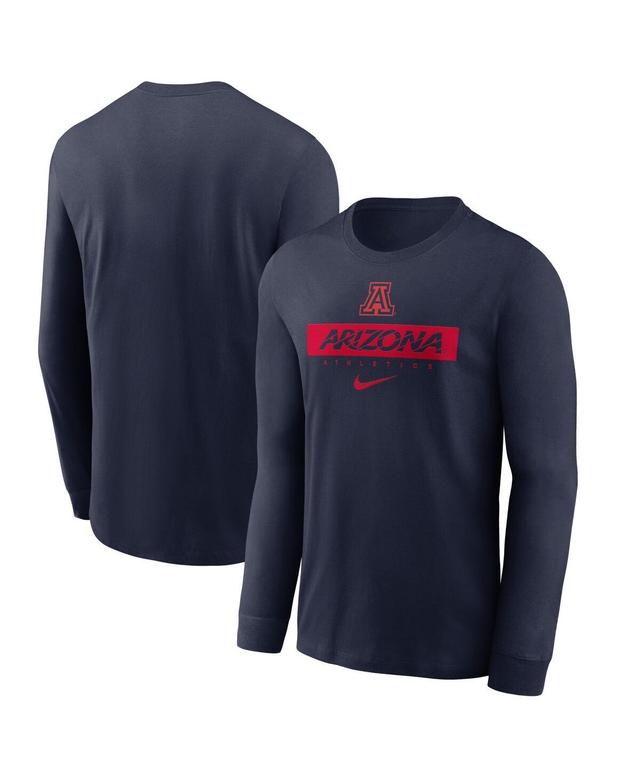 Nike Mens Navy Arizona Wildcats 2024 Sideline Legend Performance Long Sleeve T-Shirt Product Image