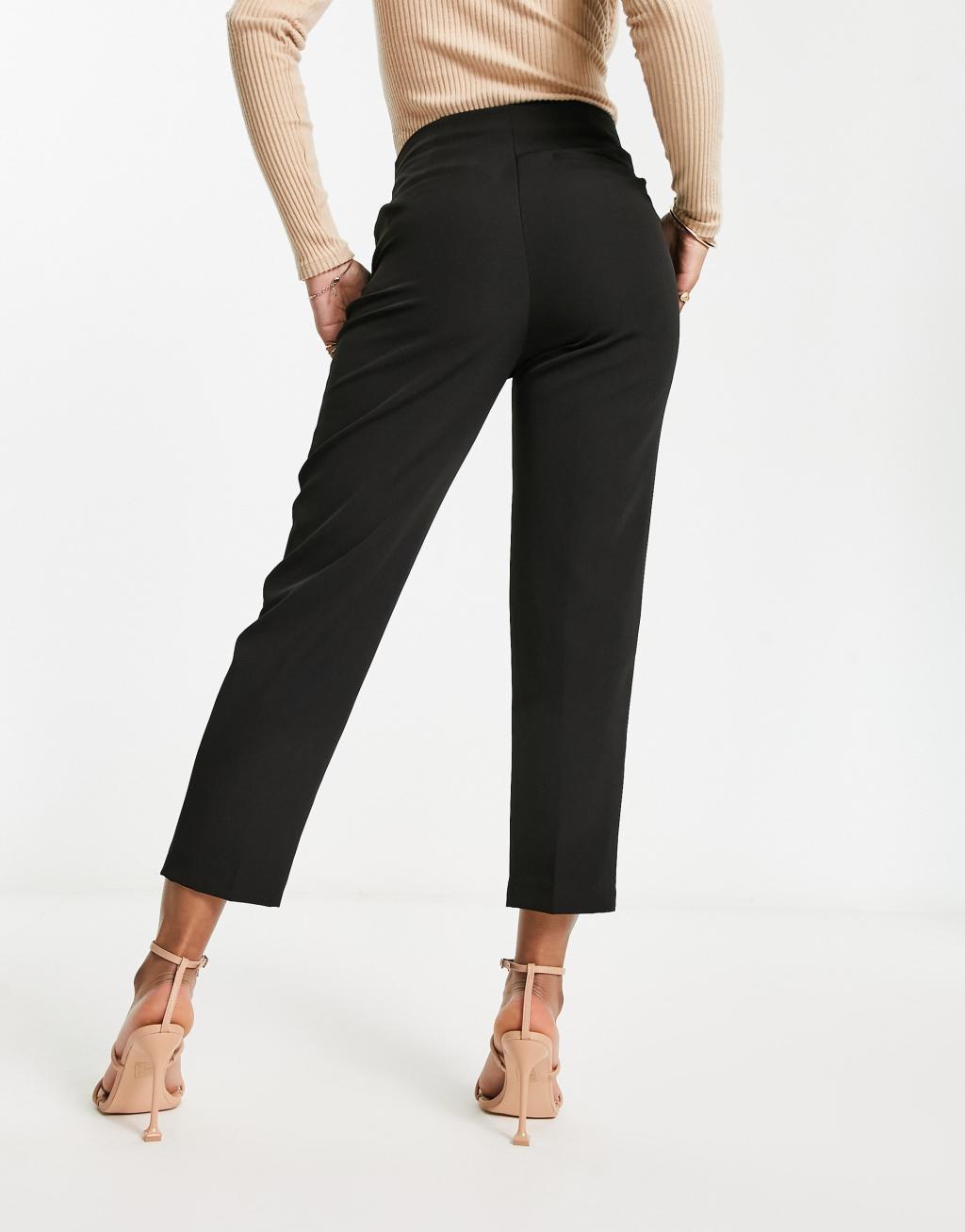 Miss Selfridge cigarette pants in black Product Image