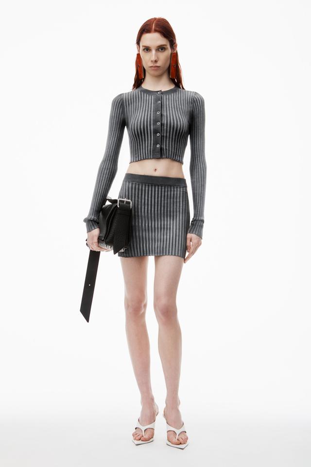 Mini Skirt In Rib-knit Product Image