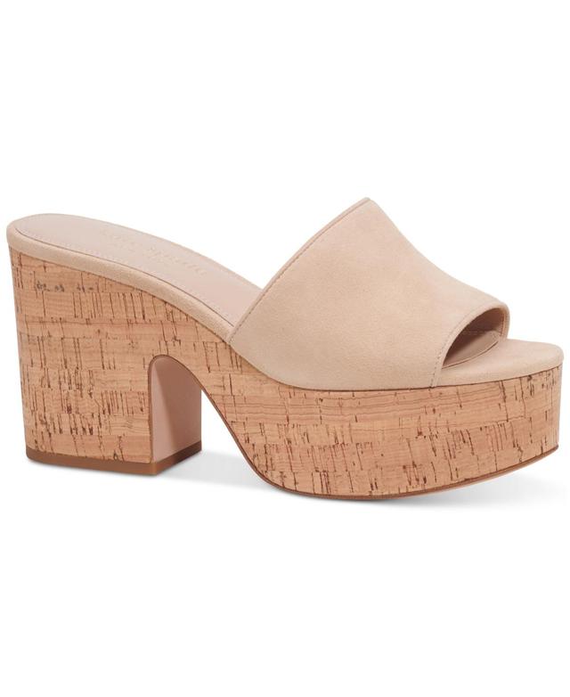 Womens Ibiza Suede Cork Heels Product Image