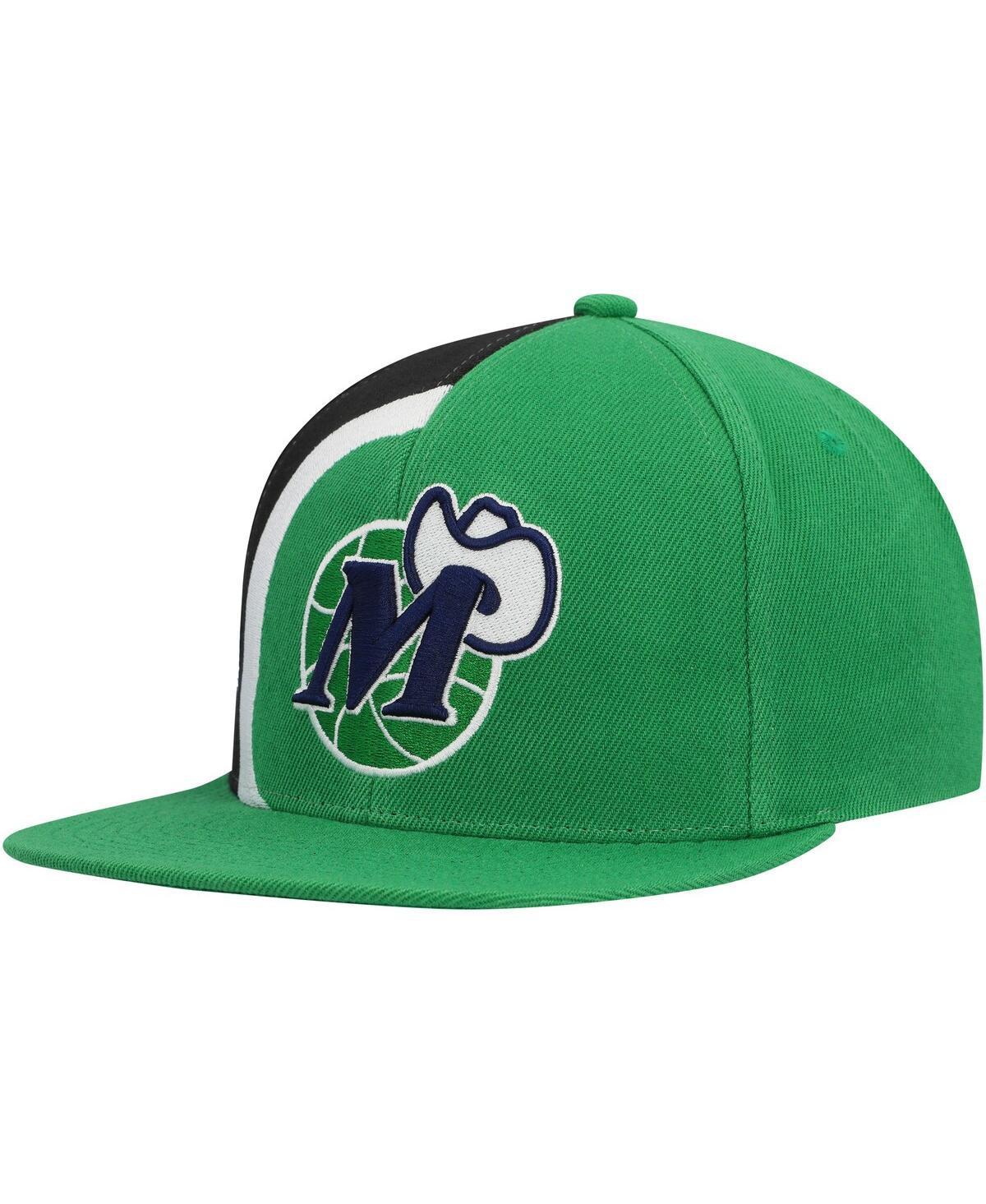 Mens Mitchell & Ness Green Dallas Mavericks Hardwood Classics Retroline Snapback Hat Product Image