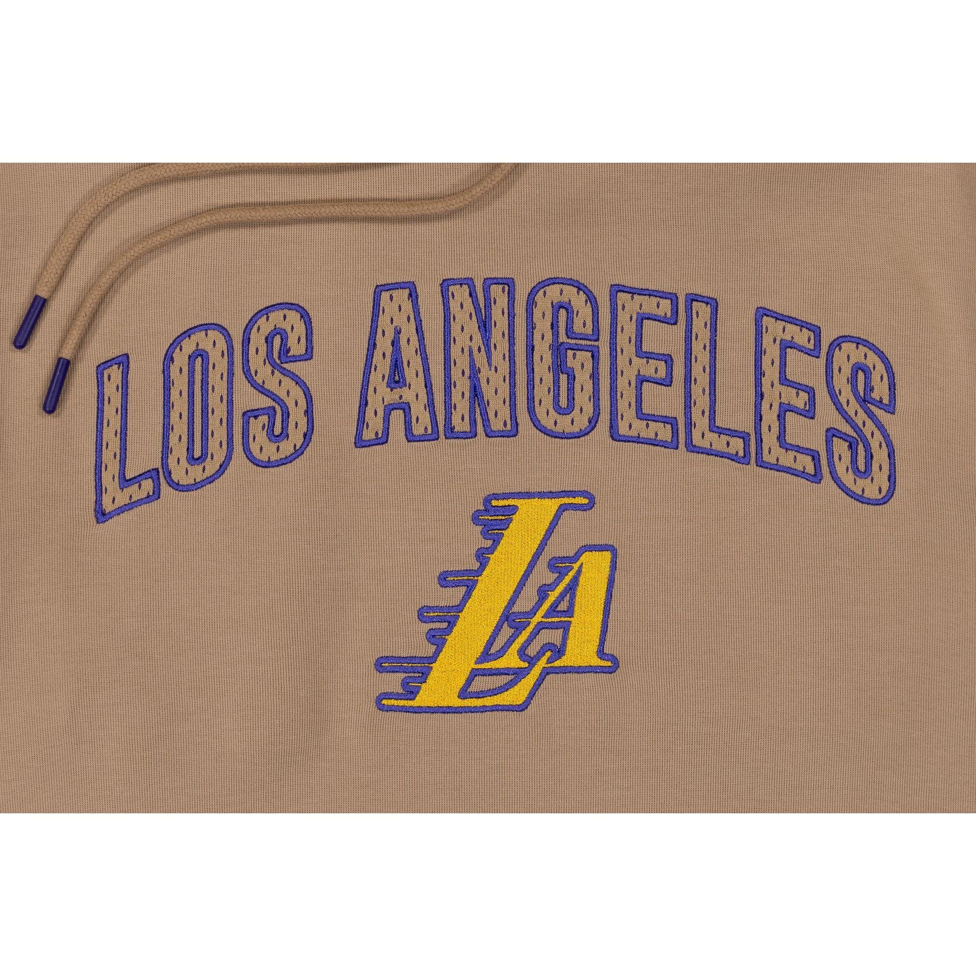 Los Angeles Lakers 2023 City Edition Tan Hoodie Male Product Image