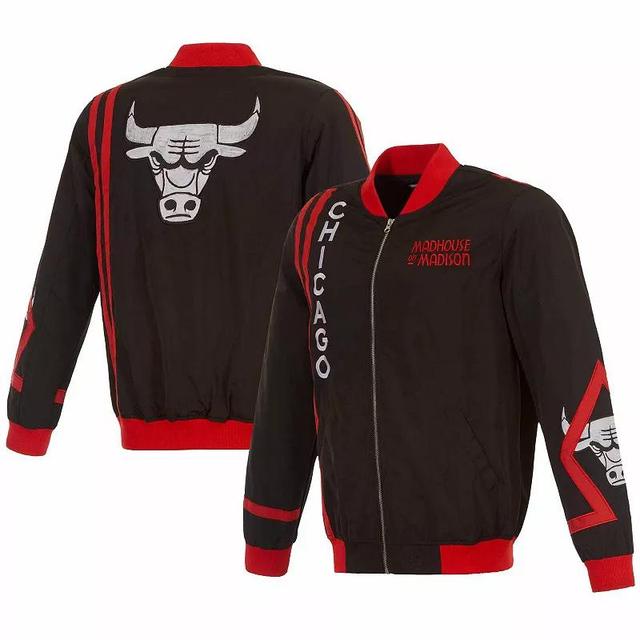 Mens JH Design Chicago Bulls 2023/24 City Edition Nylon Full-Zip Bomber Jacket Product Image