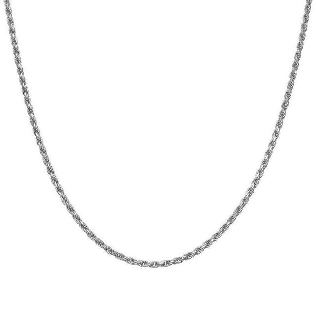 Giorgio di Vicenza Sterling Silver Mens Italian Rope Chain Necklace Product Image