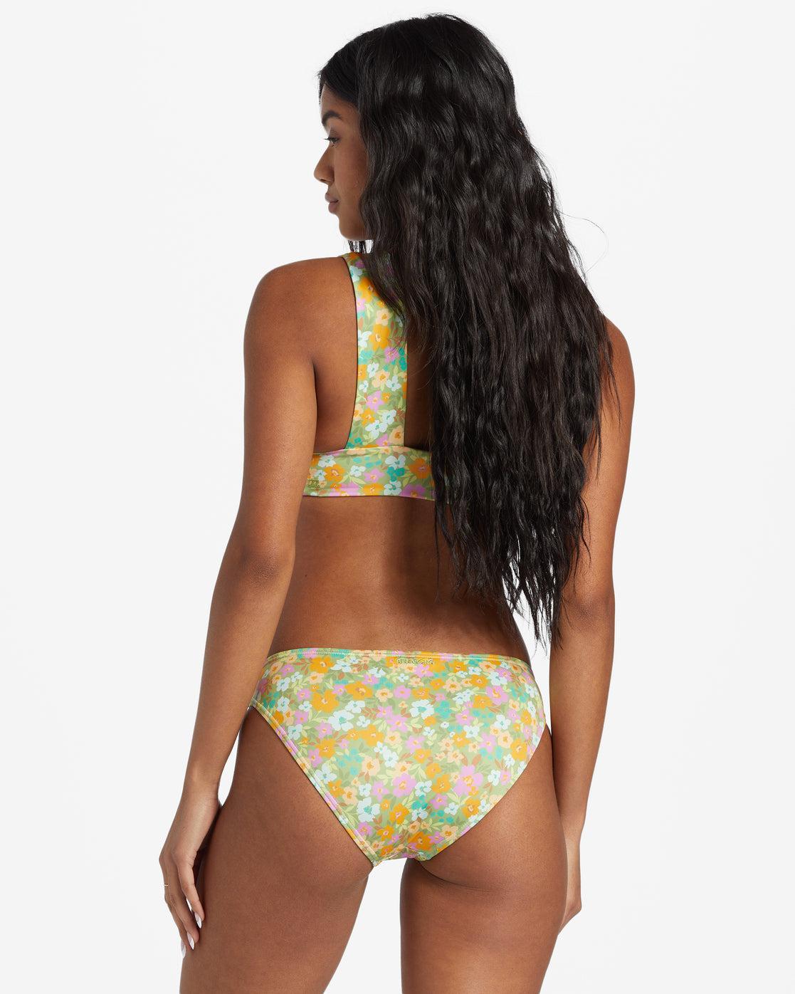 On The Bright Side Lowrider Bikini Bottoms - Palm Green Female Product Image