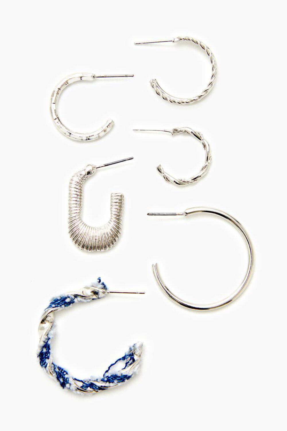 Twisted String Hoop Earring Set | Forever 21 Product Image