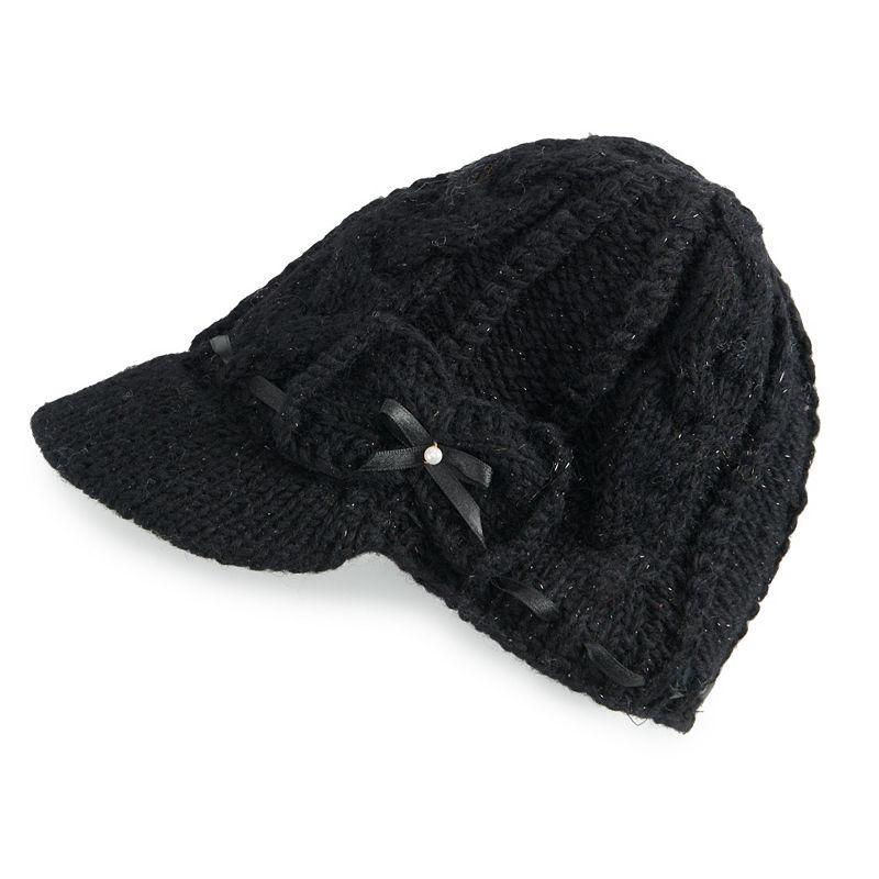 Womens SIJJL Braided Ribbon Brim Wool Hat product image