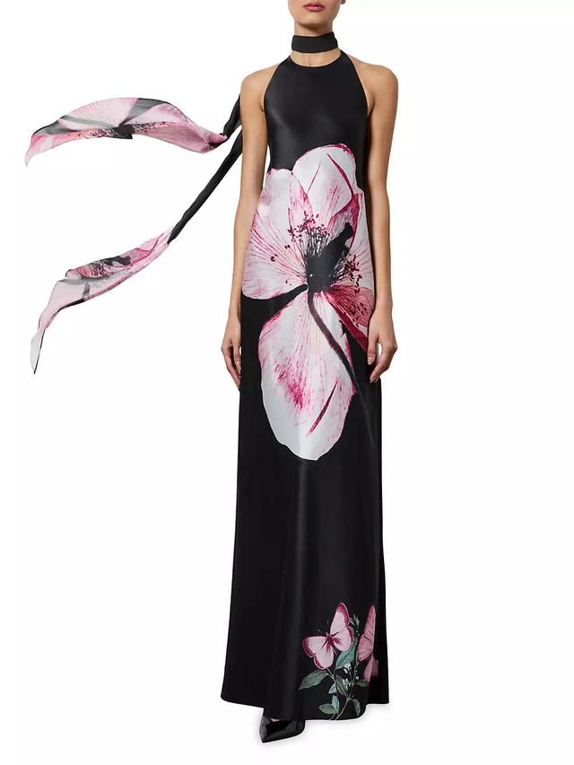 Montana Floral Scarf Cocktail Dress Product Image