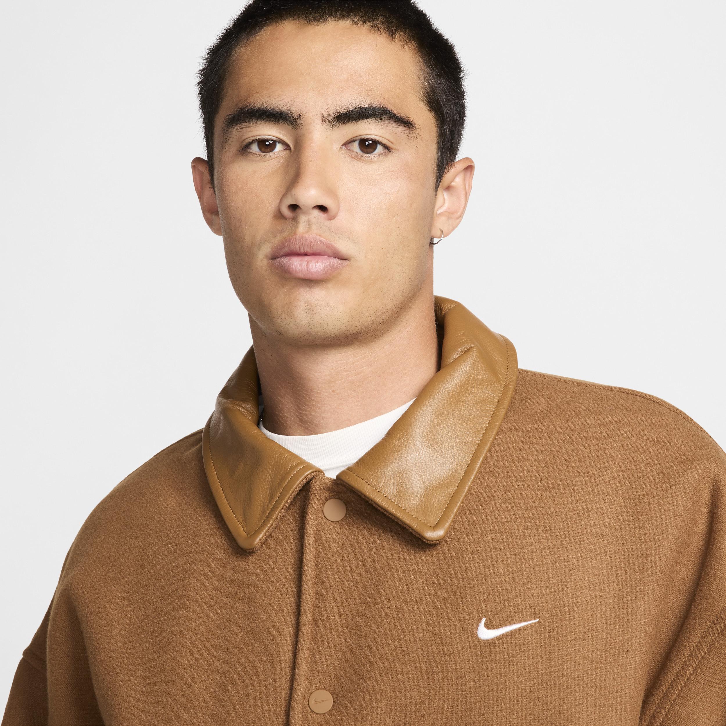 Nike Men's Solo Swoosh Wool Varsity Jacket Product Image