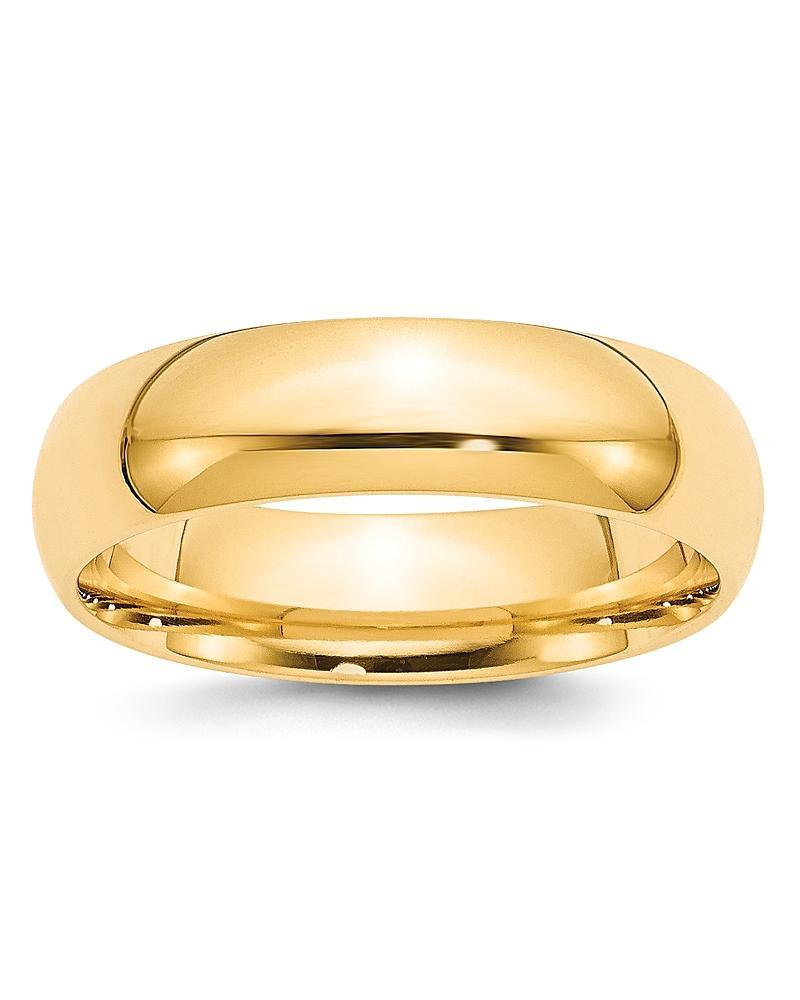 Bloomingdales Mens 4mm Half Round Band Ring in 14K Yellow Gold - 100% Exclusive Product Image