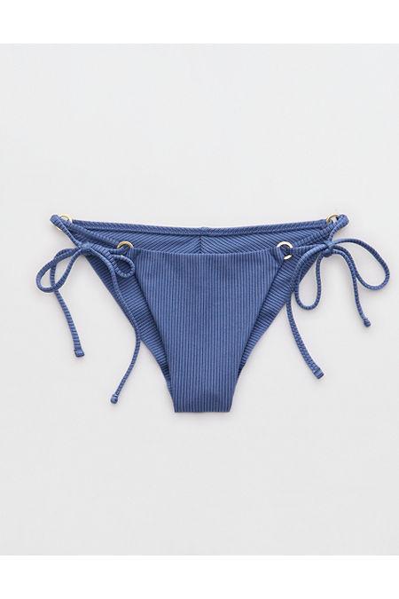 Aerie Shine Rib Cheekiest Tie Bikini Bottom Women's Product Image