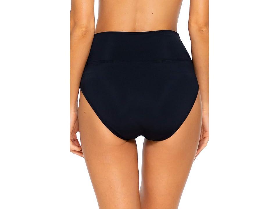 Sunsets Hannah High-Waist Bottoms (Black) Women's Swimwear Product Image