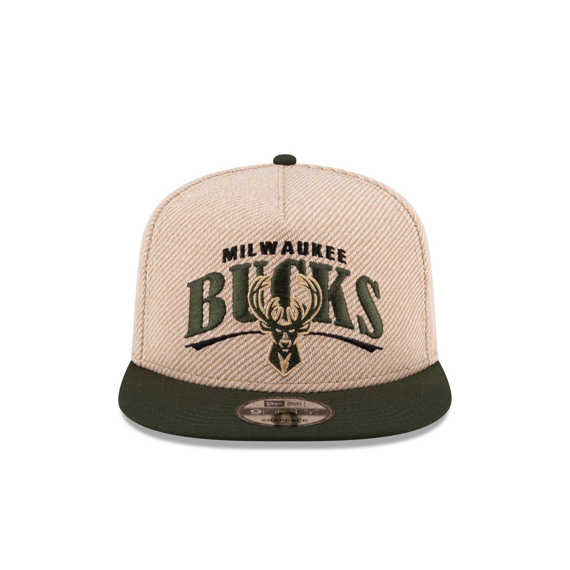 Milwaukee Bucks Terry Heather 9FIFTY A-Frame Snapback Hat Male Product Image