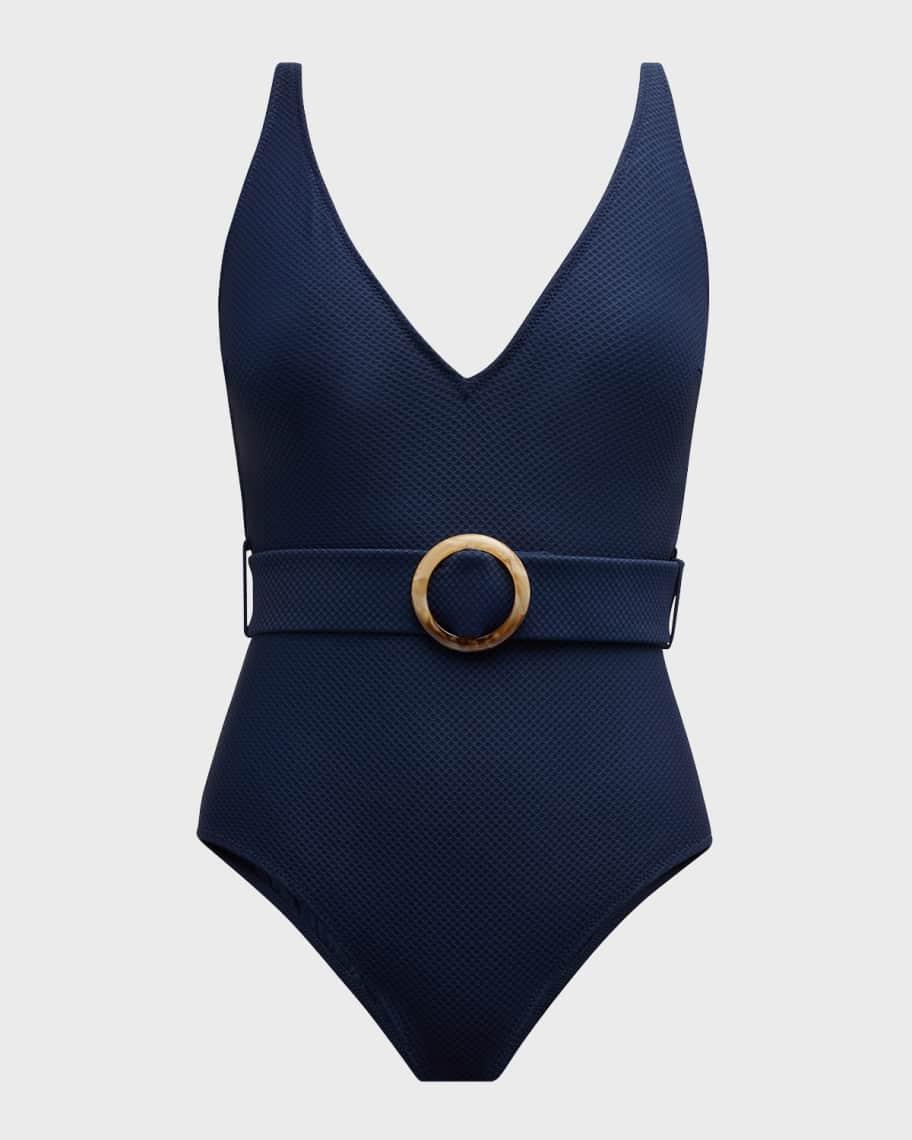 Porto Cervo Belted One-Piece Swimsuit  Product Image