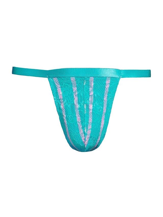 Mens Never Say Never Print Italian Thong Product Image