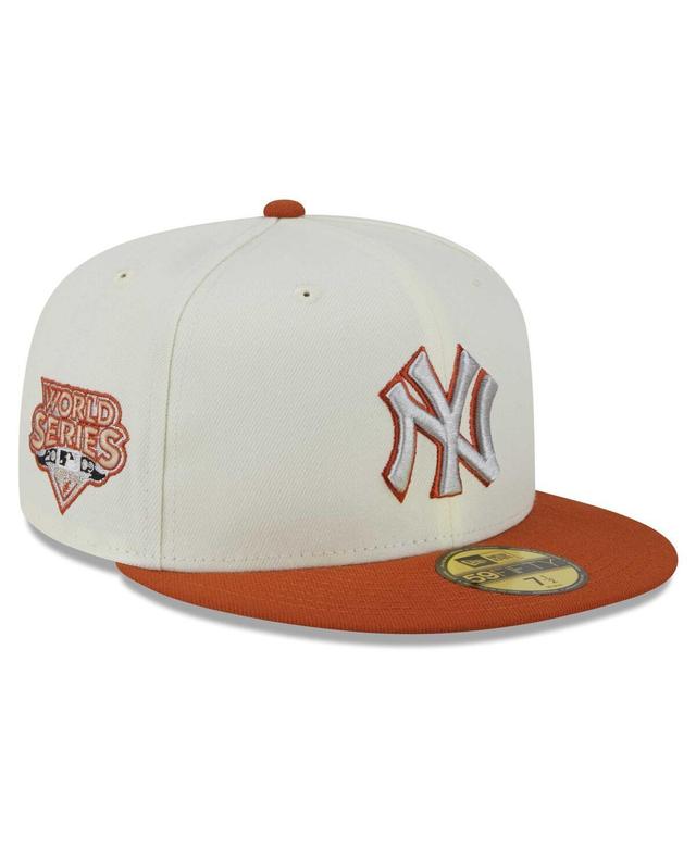 Mens New Era Cream New York Yankees 59FIFTY Fitted Hat - Cream Product Image