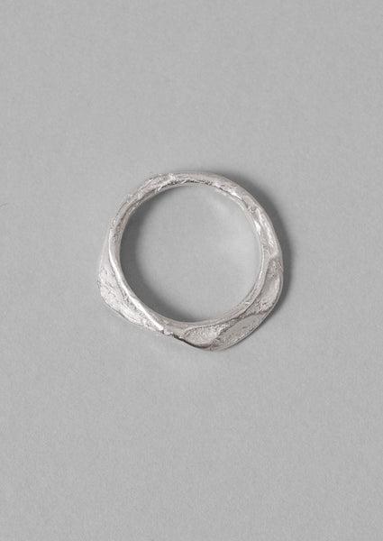 Emily Nixon Silver Band Ring | Silver Product Image