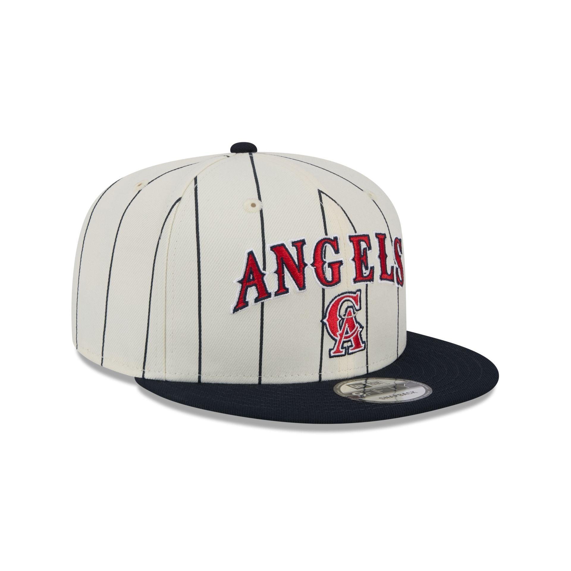 Los Angeles Angels Jersey Pinstripe 9FIFTY Snapback Hat Male Product Image