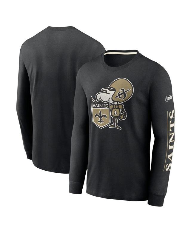 Mens Nike New Orleans Saints Fashion Tri-Blend Long Sleeve T-Shirt Product Image