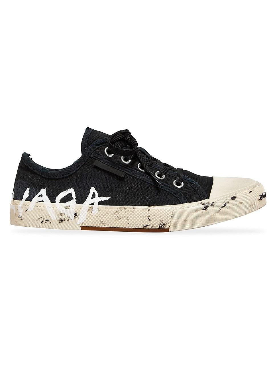 Mens Paris Low Top Graffiti Sneakers Product Image