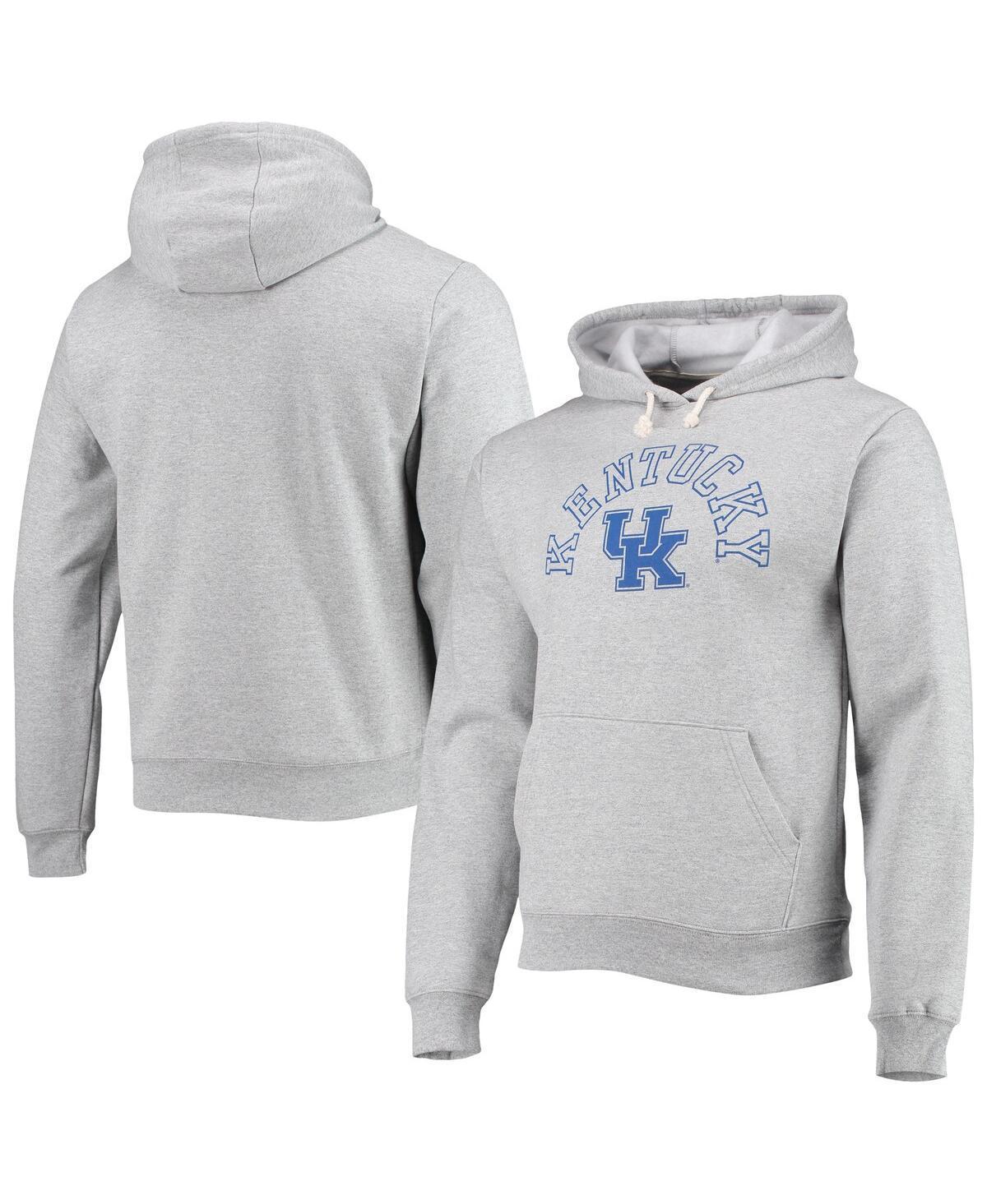 Mens League Collegiate Wear Heathered Gray Kentucky Wildcats Seal Neuvo Essential Fleece Pullover Hoodie Product Image