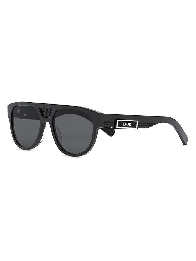 Mens DiorB23 R1I 54MM Oval Sunglasses Product Image