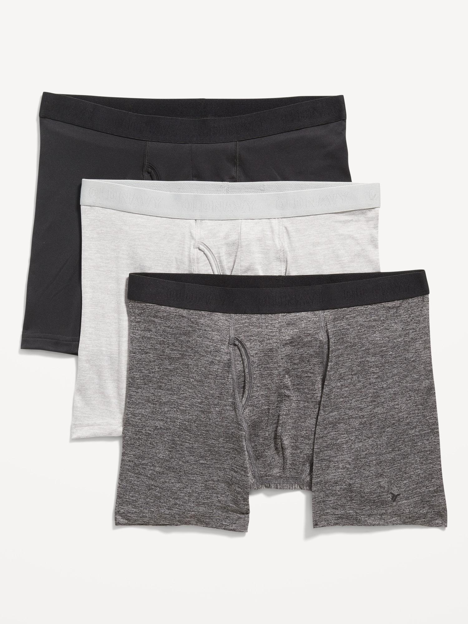 Go-Dry Cool Performance Boxer-Brief Underwear 3-Pack -- 5-inch inseam Product Image