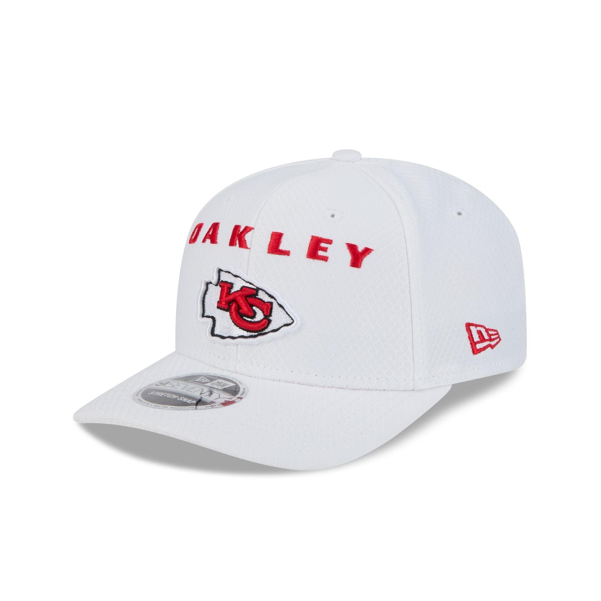 Oakley x Kansas City Chiefs White 9SEVENTY Stretch-Snap Hat Male Product Image