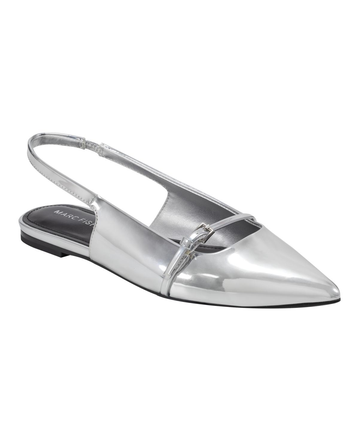 Marc Fisher Womens Elelyn Pointy Toe Slingback Dress Flats Product Image