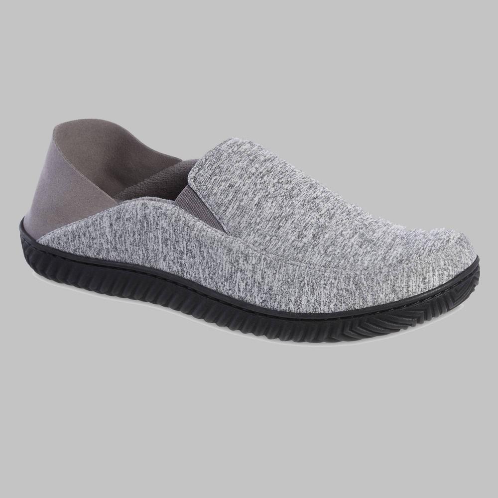 Isotoner Mens Miles Sport Knit Closed Back Slippers - Gray Product Image