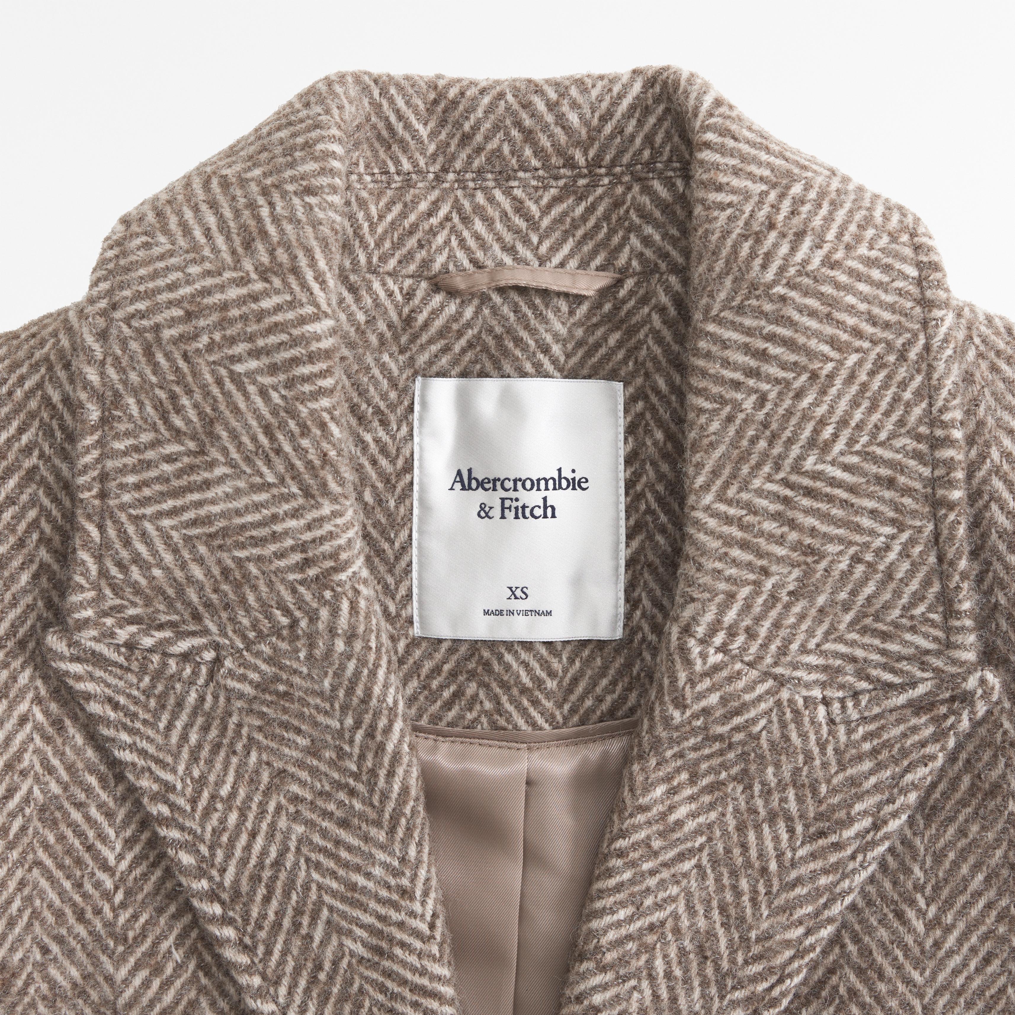 Wool-Blend Tailored Topcoat Product Image