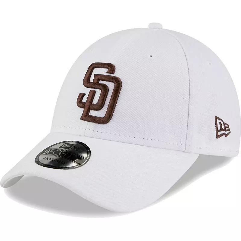 Mens New Era White San Diego Padres League II 9FORTY Adjustable Hat Product Image