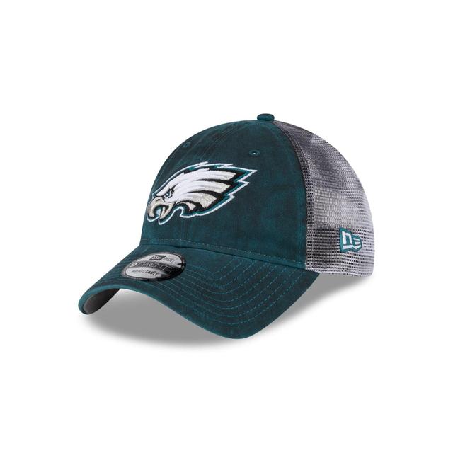 Philadelphia Eagles Slick 9TWENTY Trucker Hat Male Product Image