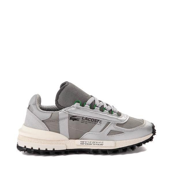 Womens Lacoste Elite Active Sneaker - Grey / Silver / Green Product Image