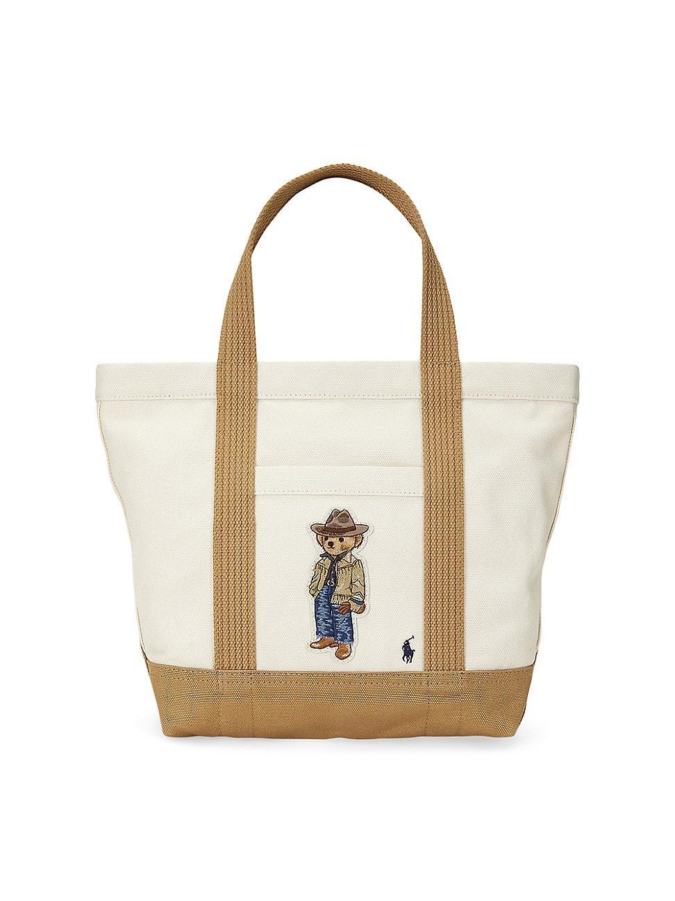 Womens Polo Bear Canvas Tote Bag product image