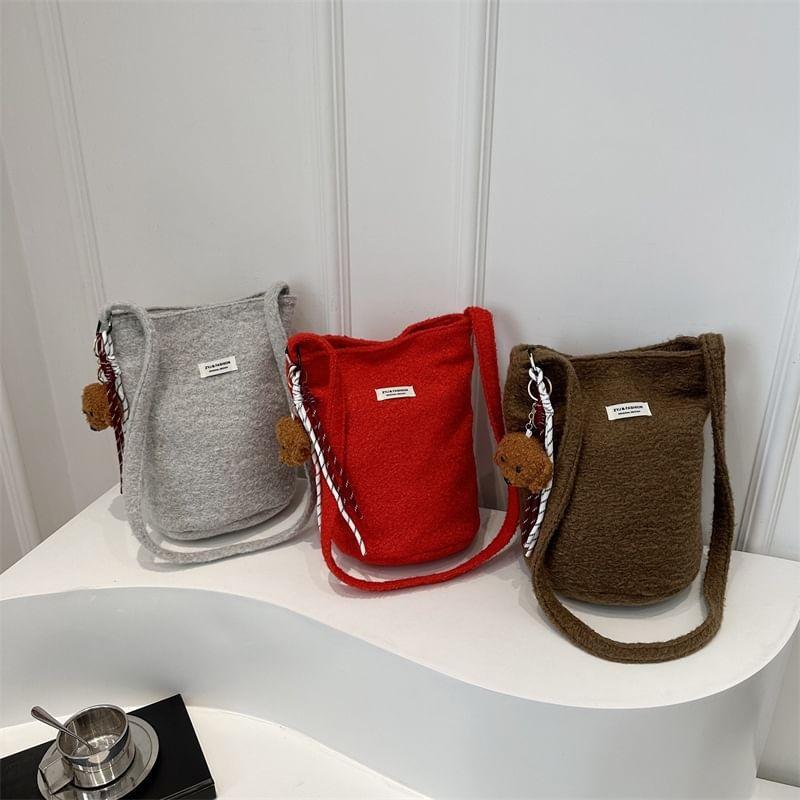 Plain Felt Crossbody Bag Product Image