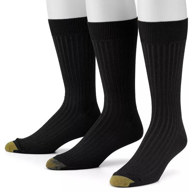 Mens GOLDTOE 3-pack Canterbury Crew Socks Product Image