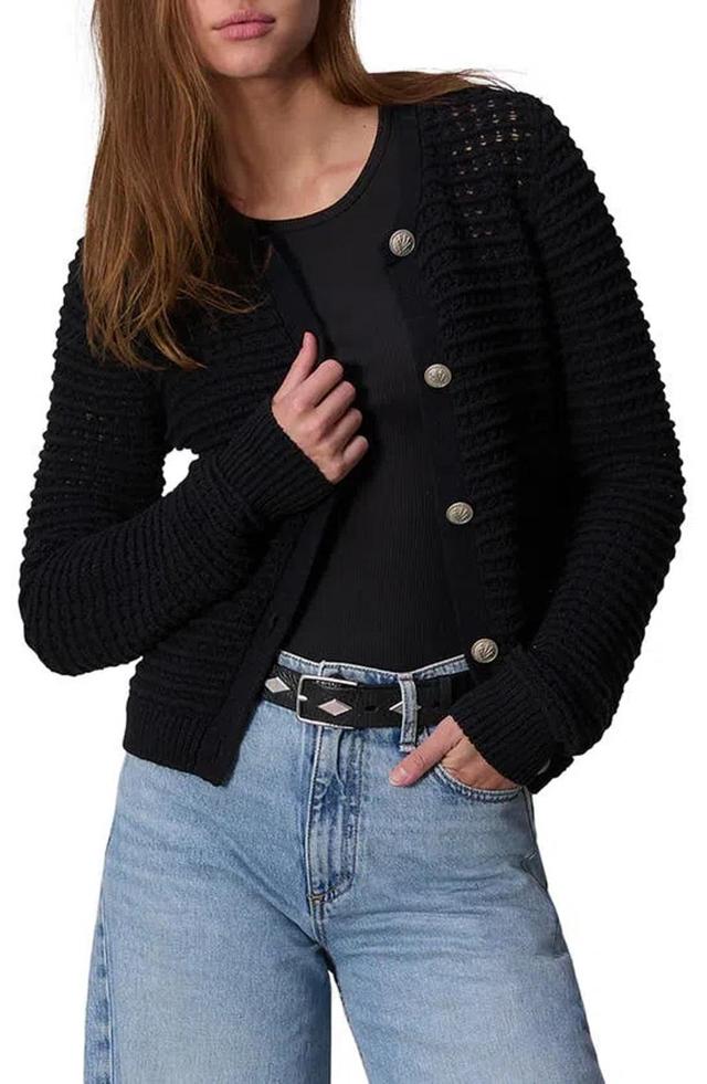 Women's Marlee Cotton-blend Cardigan In Black Product Image