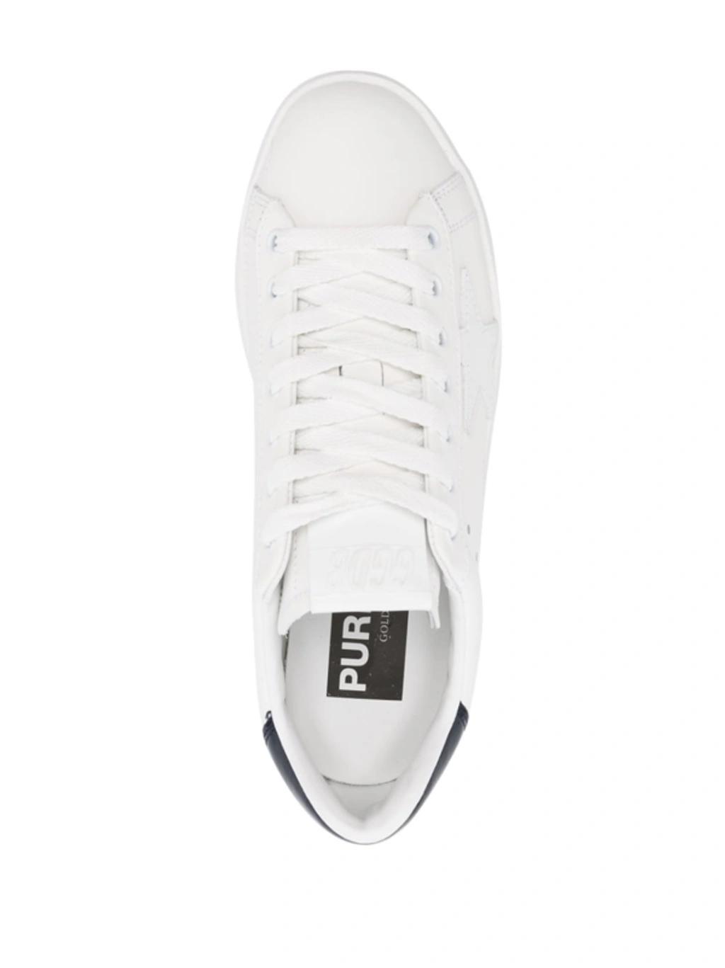 White Purestar Leather Sneakers Product Image