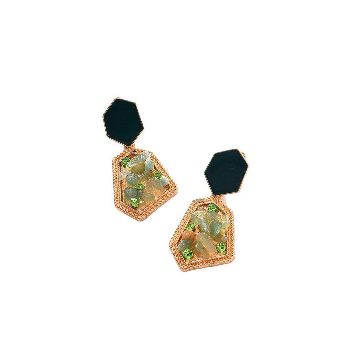 Sohi Womens Textured Drop Earrings Product Image