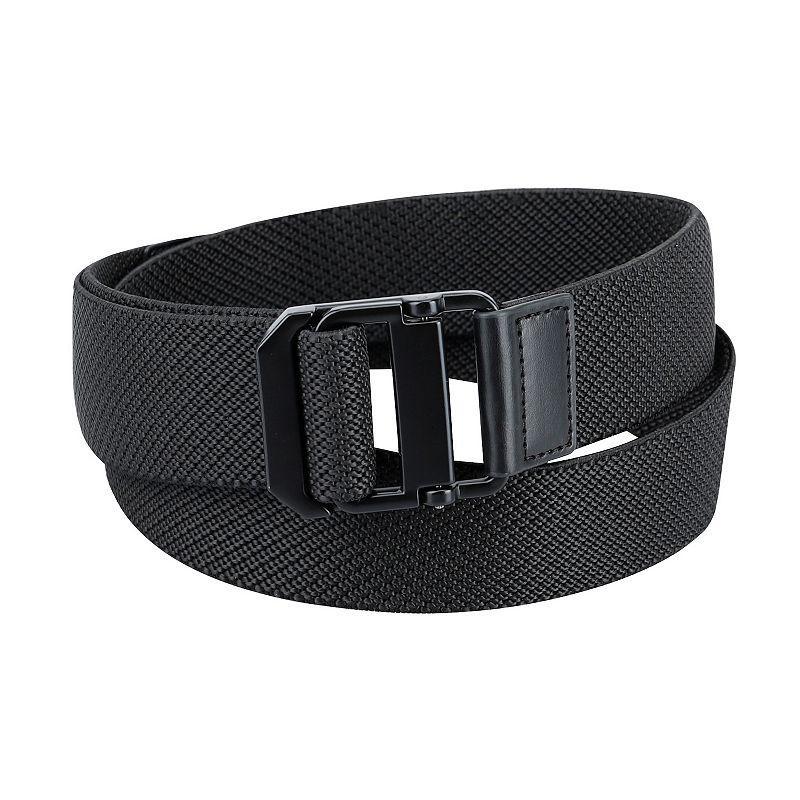 Mens Exact Fit Featherlite Stretch Web Belt with Metal D-Ring Tension Buckle Product Image