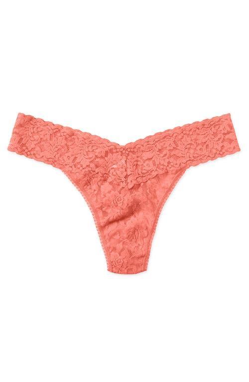 Hanky Panky Womens Daily Lace Original Rise Thong 771101 Product Image