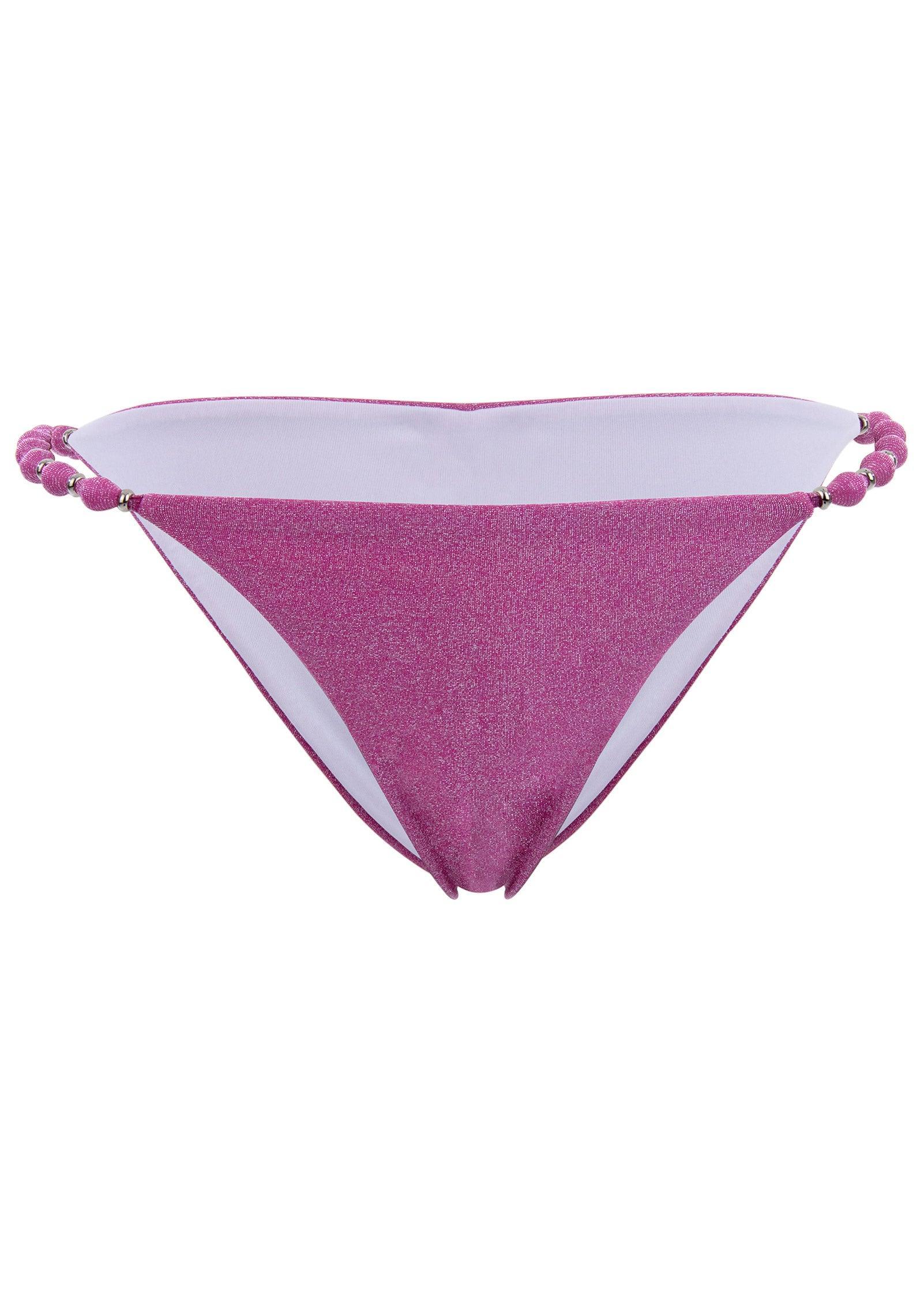 Shimmer Bead Bikini Bottom - Violet Shine Product Image